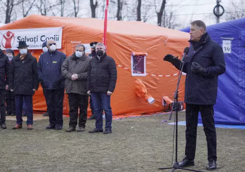 Iohannis, din tabăra de refugiați de la Vama Siret: Nu luăm în calcul un scenariu în care România să fie implicată în conflict