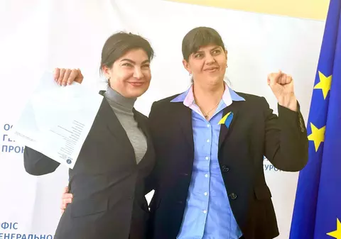 Laura Kovesi, în Ucraina. Discuția avută de șefa Parchetului European cu procurorul general ucrainean