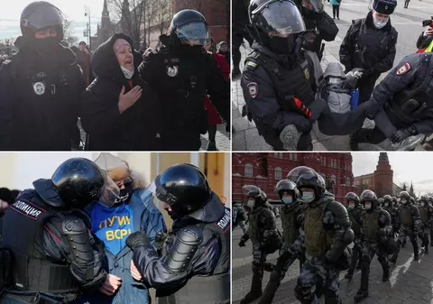 Peste 4.000 de arestări la protestele din Rusia față de invazia lui Putin în Ucraina. „Fără război” au strigat oamenii la Moscova