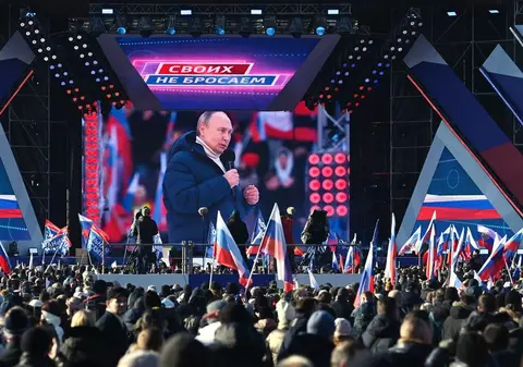 VIDEO. Motivul pentru care televiziunea rusă a întrerupt brusc discursul lui Putin