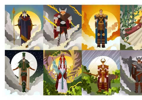 Zei nordici și creaturi din mitologia nordică