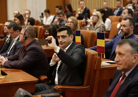 Ce le-a transmis George Simion urmăritorilor săi de pe Facebook, în timpul discursului președintelui Ucrainei