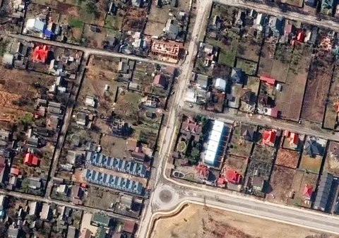 FOTO. Ce au descoperit jurnaliștii americani analizând imaginile din satelit de la Bucha. Rușii susțineau altceva