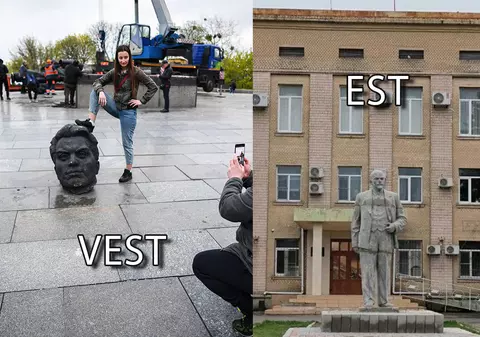 Celălalt „război” din Ucraina: tancuri sovietice demontate în vest și statui ale lui Lenin ridicate în est. Care vor fi consecințele? 