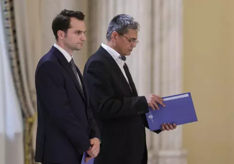 Marcel Boloş şi Sebastian Burduja, noii miniștri de la Proiecte Europene și Digitalizare, au depus jurământul la Cotroceni