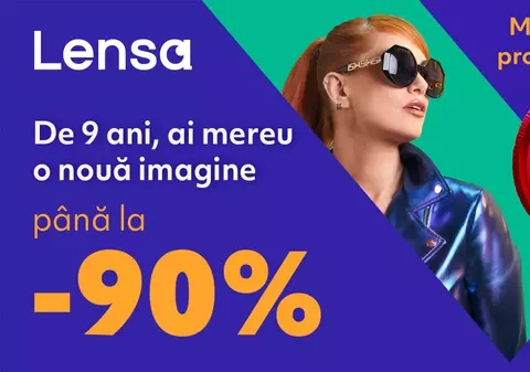 De 9 ani, ai mereu o nouă imagine - Lensa împlinește 9 ani de activitate și sărbătorește cu reduceri de până la 90% la mii de produse
