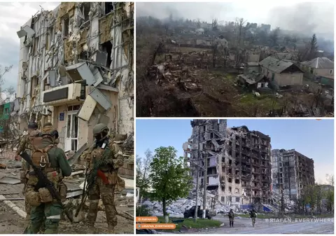 „Rușii nu știu să lupte, doar distrug tot ce le iese în cale!”. Trei tone de bombe au șters de pe hartă orașul Popasna