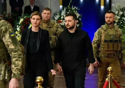 Prima apariție a soților Zelenski împreună, în public, de la începutul războiului