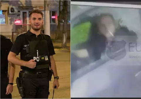 Cine este tânărul poliţist care a scos cu forţa din maşină un şofer recalcitrant. „A acționat imediat, ferm și fără echivoc”
