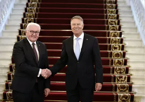 Klaus Iohannis, după întrevederea cu președintele german Frank-Walter Steinmeir: „Sprijinim un embargo pe petrolul rusesc”