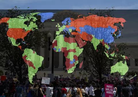 Harta mondială a dreptului la avort. Foreign Policy: Decizia Curții Supreme plasează SUA mai aproape de Iran, Coreea de Nord și Rusia