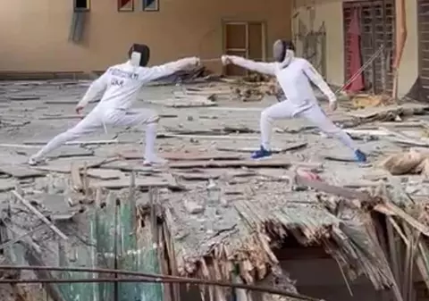 Cum arată o sală de sport din Harkov, bombardată de ruși. „Lupta continuă, dar Ucraina va învinge”