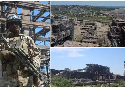 VIDEO | Cum arată uzina Azovstal, din Mariupol, la o lună după ce ultimii ei apărători ucraineni s-au predat rușilor