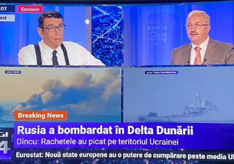 Digi 24 a titrat „Rusia a bombardat în Delta Dunării” și postul de televiziune a fost reclamat premierului Nicolae Ciucă