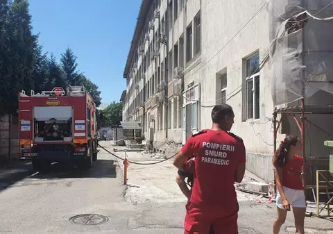 Alertă de incendiu la Spitalul Judeţean din Târgu Jiu. Mai multe persoane au fost evacuate