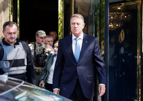 Alertă de raid aerian la Kiev, în timpul vizitei lui Klaus Iohannis alături de liderii Germaniei, Franței și Italiei