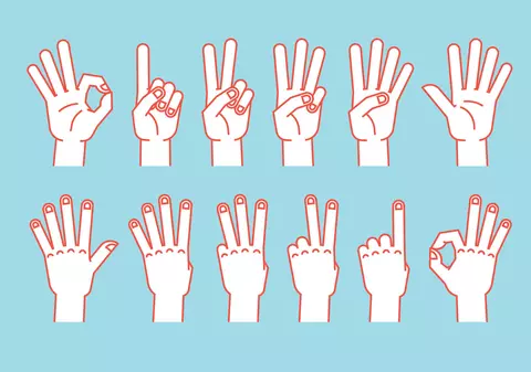 Cum numără oamenii pe degete în funcție de naţionalitate