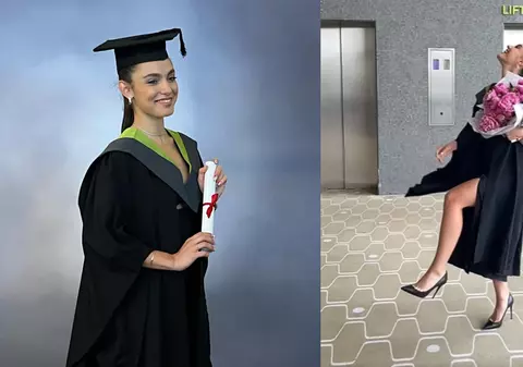 Alexia Eram a absolvit facultatea în Marea Britanie. Familia ei nu a lipsit de la festivitate: „Suntem foarte mândri de tine”