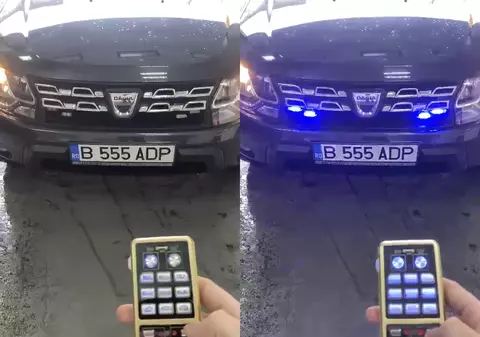 Ce oficiali din România își pun pe mașini lumini stroboscopice fără niciun drept
