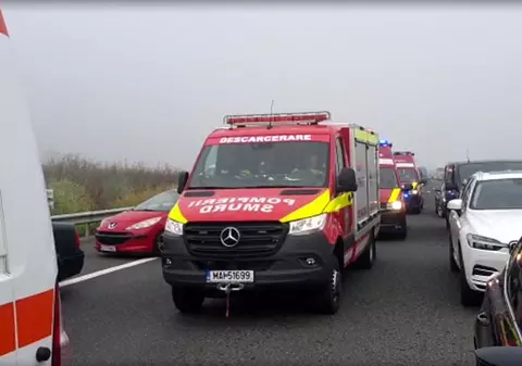 Accident în lanț pe Autostrada Soarelui. Patru mașini s-au ciocnit pe drumul spre mare
