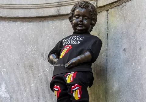 Manneken-Pis, rocker Rolling Stones. Legendara trupa britanică va concerta luni la Bruxelles