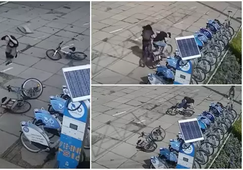 Momentul atacului cu rachete rusești de la Vinița, filmat. Oamenii cad pe stradă și se târăsc disperați ca să scape cu viață