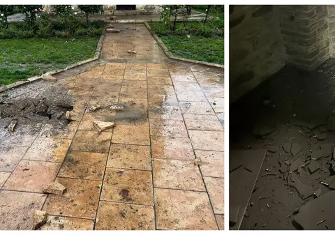 Turnul lui Ștefan din Piatra-Neamț, lovit de trăsnet. Martor: „S-au cutremurat clădirile din jur”