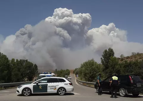 Peste 1.500 de persoane au fost evacuate din cauza unui incendiu de amploare, în provincia spaniolă Zaragoza