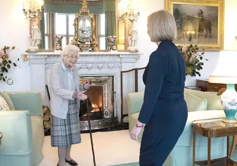 Ultima apariție publică a reginei Elisabeta a II-a a Marii Britanii, cu doar două zile înainte să moară