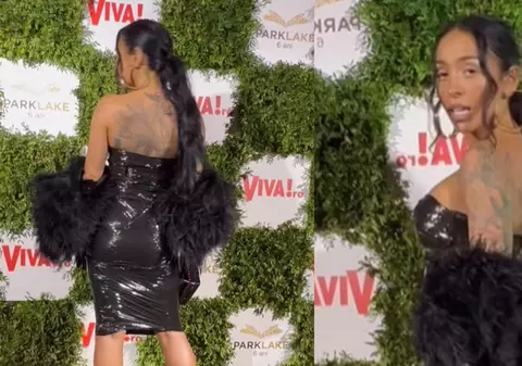 Ruby, apariție sexy la VIVA! Influencers Party. A îmbrăcat o rochie din folie alimentară: „Am făcut economie de resurse azi”