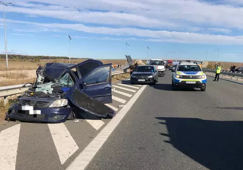 Accident grav pe autostrada Bucureşti – Ploieşti. Două persoane sunt în comă, iar un copil a fost rănit