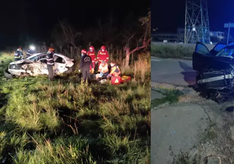 Accident grav în Râmnicu Vâlcea. Un bărbat a murit, alte două persoane la spital, după impactul devastator dintre două mașini