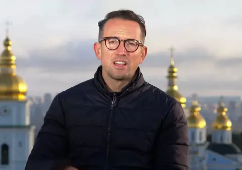 Bombardamentele din Kiev, surprinse în direct la BBC - VIDEO