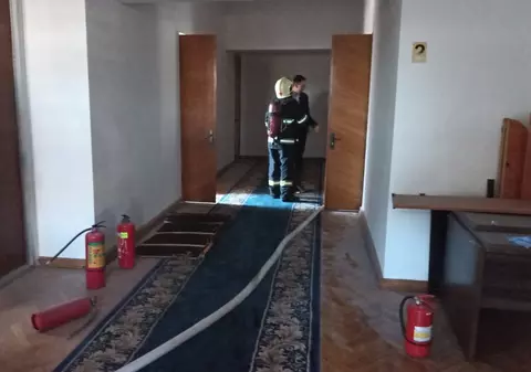 Incendiu în clădirea guvernului de la Chișinău, într-unul dintre birouri