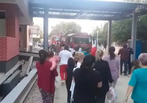 Incendiu în bucătăria Spitalului de Copii „Sf. Ioan” din Galaţi. 85 de persoane, între care 41 de copii, s-au autoevacuat