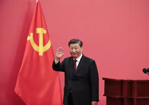 Xi Jinping a fost reales secretar general al Partidului Comunist din China pentru al treilea mandat