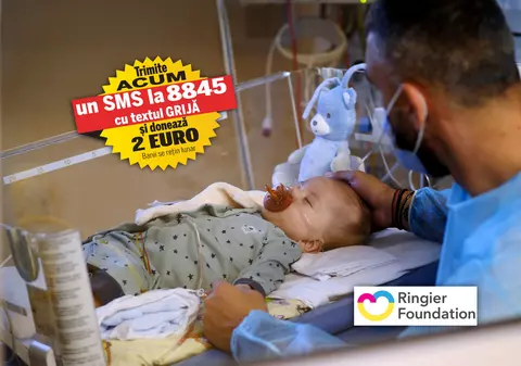 Fundația Ringier lansează campania umanitară „Grijă pentru nou-născuți”. Valoarea unei prime investiții, un sistem modern de livrare a oxidului nitric pentru bebelușii de la „Marie Curie”, este de 35.000 de euro