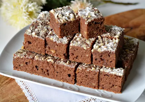 Negresă de post cu gem și nuci