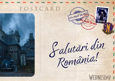 Cum se văd orașe din România în Wednesday, serialul lansat de Netflix.  A fost filmat la București, Sinaia, Bușteni și Bălteni