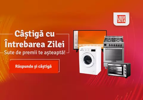 CONCURS LIBERTATEA: câștigă sute de premii cu „Întrebarea Zilei”