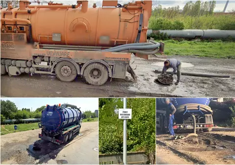 Dejecții vidanjate în plină stradă, în București. Garda de Mediu are „planuri pentru închiderea punctelor respective de colectare”