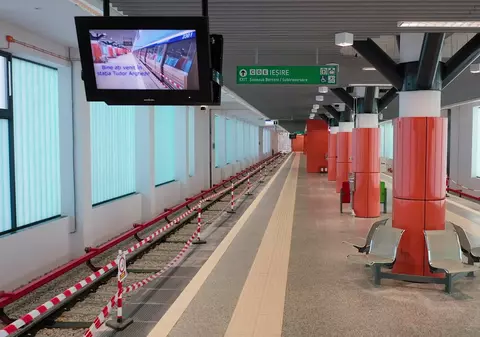 Noua stație de metrou Tudor Arghezi, de la capătul Magistralei 2, este gata. Cum arată și când va fi dată în folosință