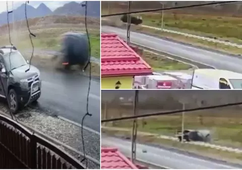 Un șofer de 19 ani s-a dat de zece ori peste cap cu BMW-ul, în Maramureș, apoi a coborât din mașină fără vreo zgârietură | VIDEO