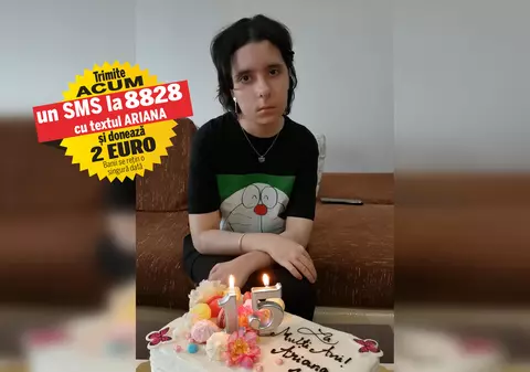 Din cauza cancerului cerebral, Ariana a surzit, iar mușchii feței i-au „căzut”. Fata de 15 ani poate fi salvată dacă este operată pe creier în Germania, dar are nevoie de 70.000 de euro