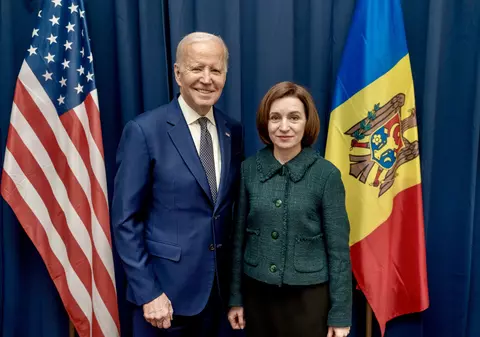 Maia Sandu, după ce s-a întâlnit cu Joe Biden în Polonia, l-a invitat în Republica Moldova. „A fost un privilegiu să-l cunosc”