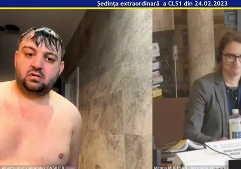 USR, după ce un consilier PSD a intrat din duș la o ședință online: „Este consilier și la Ministerul Fondurilor Europene”