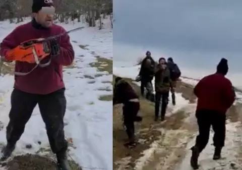 Trei hoţi de lemne, arestați după ce i-au atacat cu drujbe şi topoare pe pădurarii care i-au prins la furat