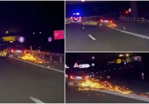 Un român a condus 33 km fără o roată și fără un cauciuc și când mașina s-a oprit, polițiștii l-au găsit nemișcat la volan, în Spania | VIDEO