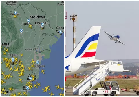 Spațiul aerian al Republicii Moldova, închis temporar din motive de securitate. Mai multe zboruri au fost redirecționate spre Iași