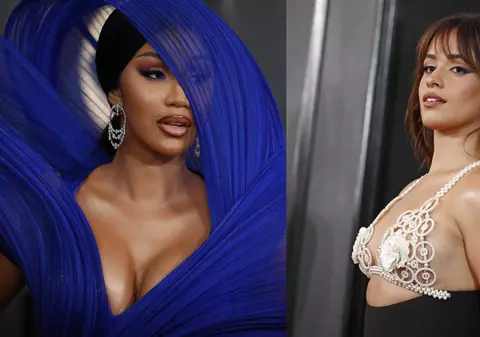 Ținutele vedetelor la Premiile Grammy 2023. Cardi B a avut o rochie excentrică, iar Camila Cabello a purtat un sutien transparent în loc de bluză
